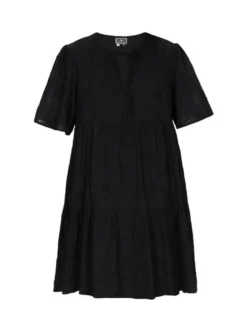Dreimaster Damen Kleid in schwarz - Länge: mittel