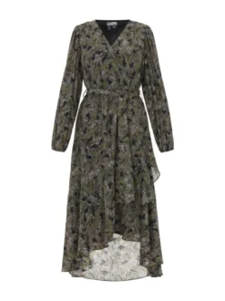 Dreimaster Damen Kleid in schwarz - Länge: mittel