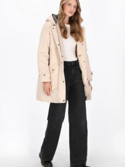 Dreimaster Damen Parka in beige