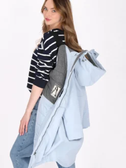 Dreimaster Damen Parka in blau