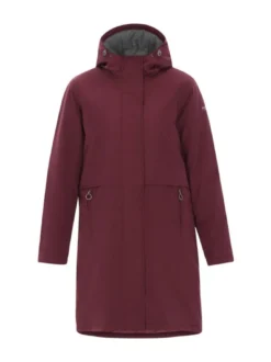Dreimaster Damen Parka in bordeaux