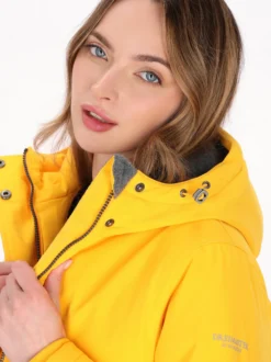 Dreimaster Damen Parka in gelb