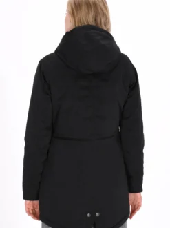 Dreimaster Damen Parka in schwarz