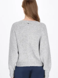 Dreimaster Damen Pullover in grau