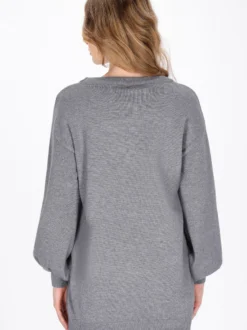 Dreimaster Damen Pullover in grau