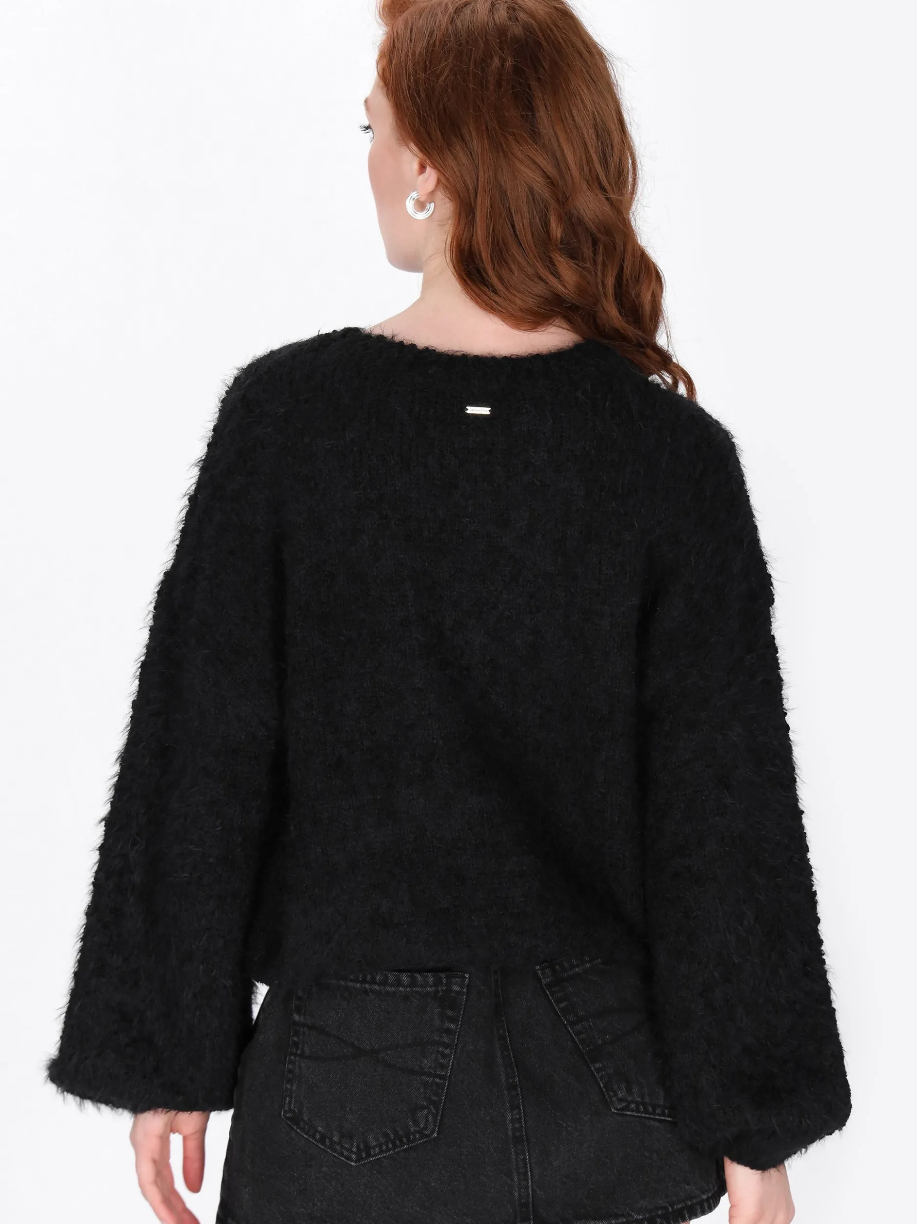 Dreimaster Damen Pullover in schwarz