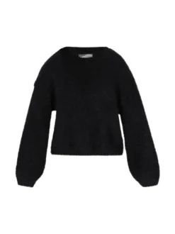 Dreimaster Damen Pullover in schwarz
