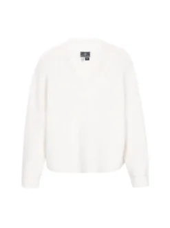 Dreimaster Damen Pullover in weiß