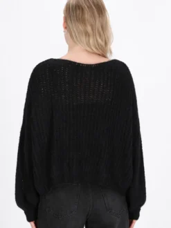 Dreimaster Damen Pullover in schwarz