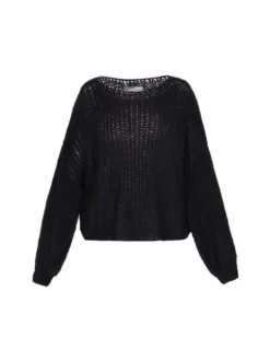 Dreimaster Damen Pullover in schwarz