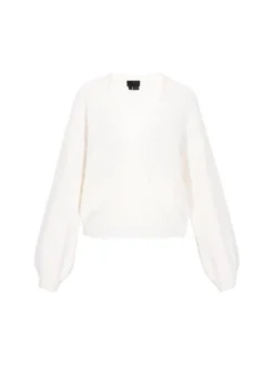 Dreimaster Damen Pullover in weiß