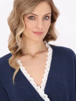 Dreimaster Damen Pullover in marine