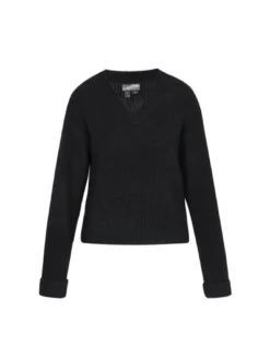 Dreimaster Damen Pullover in schwarz