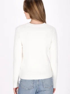 Dreimaster Damen Pullover in weiß