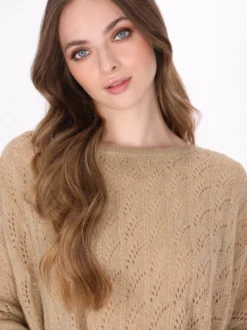 Dreimaster Damen Pullover in ecru