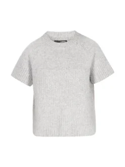 Dreimaster Damen Pullover in grau - Ausschnitt: Rundhals