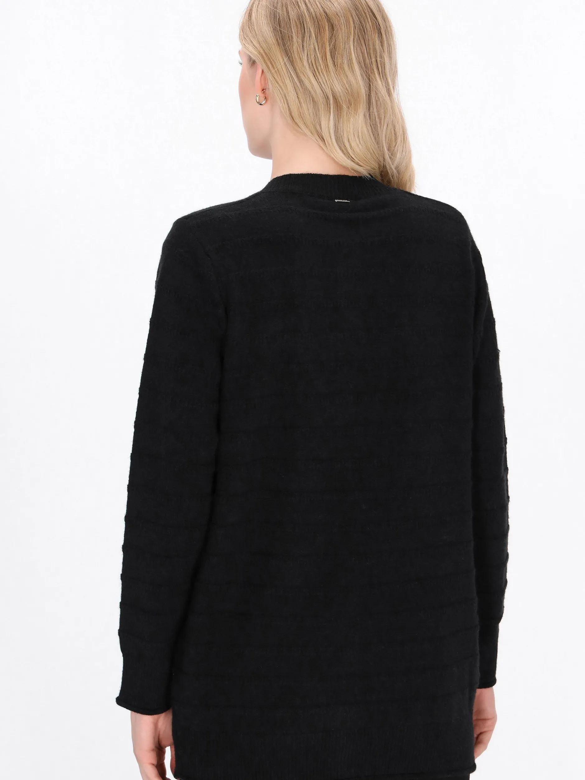Dreimaster Damen Strickjacke in schwarz