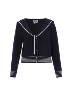 Dreimaster Damen Strickjacke in marine