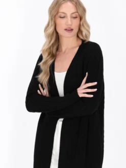 Dreimaster Damen Strickjacke in schwarz