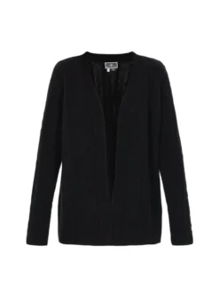 Dreimaster Damen Strickjacke in schwarz