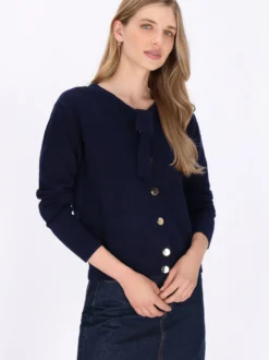 Dreimaster Damen Strickjacke in marine