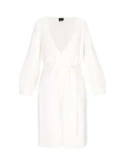 Dreimaster Damen Strickjacke in weiß