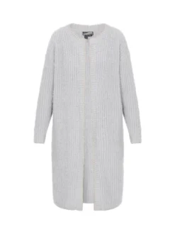Dreimaster Damen Strickjacke in grau