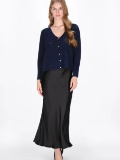 Dreimaster Damen Strickjacke in marine