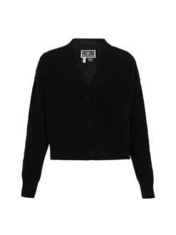 Dreimaster Damen Strickjacke in schwarz