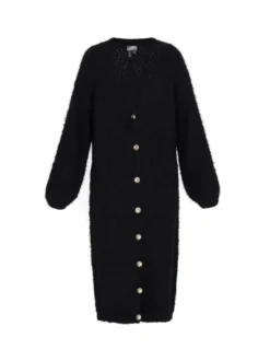 Dreimaster Damen Strickjacke in schwarz