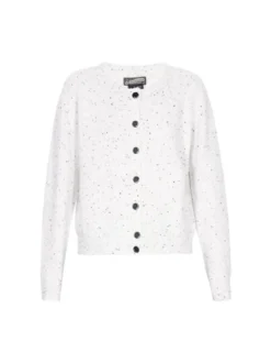 Dreimaster Damen Strickjacke in weiß