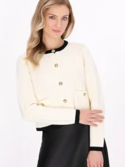 Dreimaster Damen Strickjacke in beige