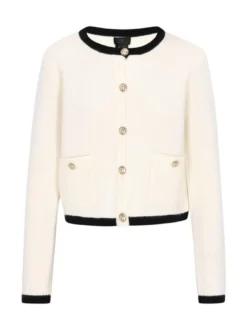 Dreimaster Damen Strickjacke in beige