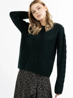 Dreimaster Damen Strickpullover in grün