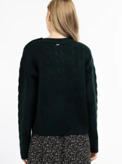 Dreimaster Damen Strickpullover in grün