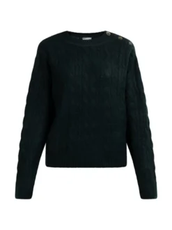 Dreimaster Damen Strickpullover in grün
