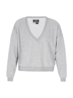 Dreimaster Damen Sweatshirt in grau