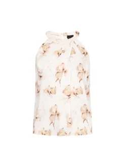 Dreimaster Damen Top in ecru braun