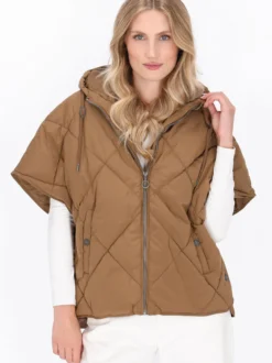 Dreimaster Damen Weste in camel