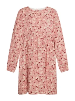 Dreimaster Mädchen (Kids) Kleid in rosa - Länge: mittel