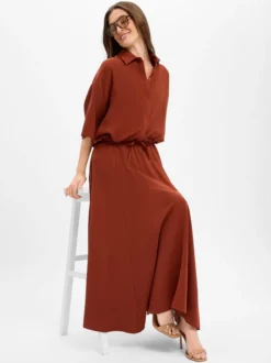 Drykorn Damen Bluse - Lainay in kastanie
