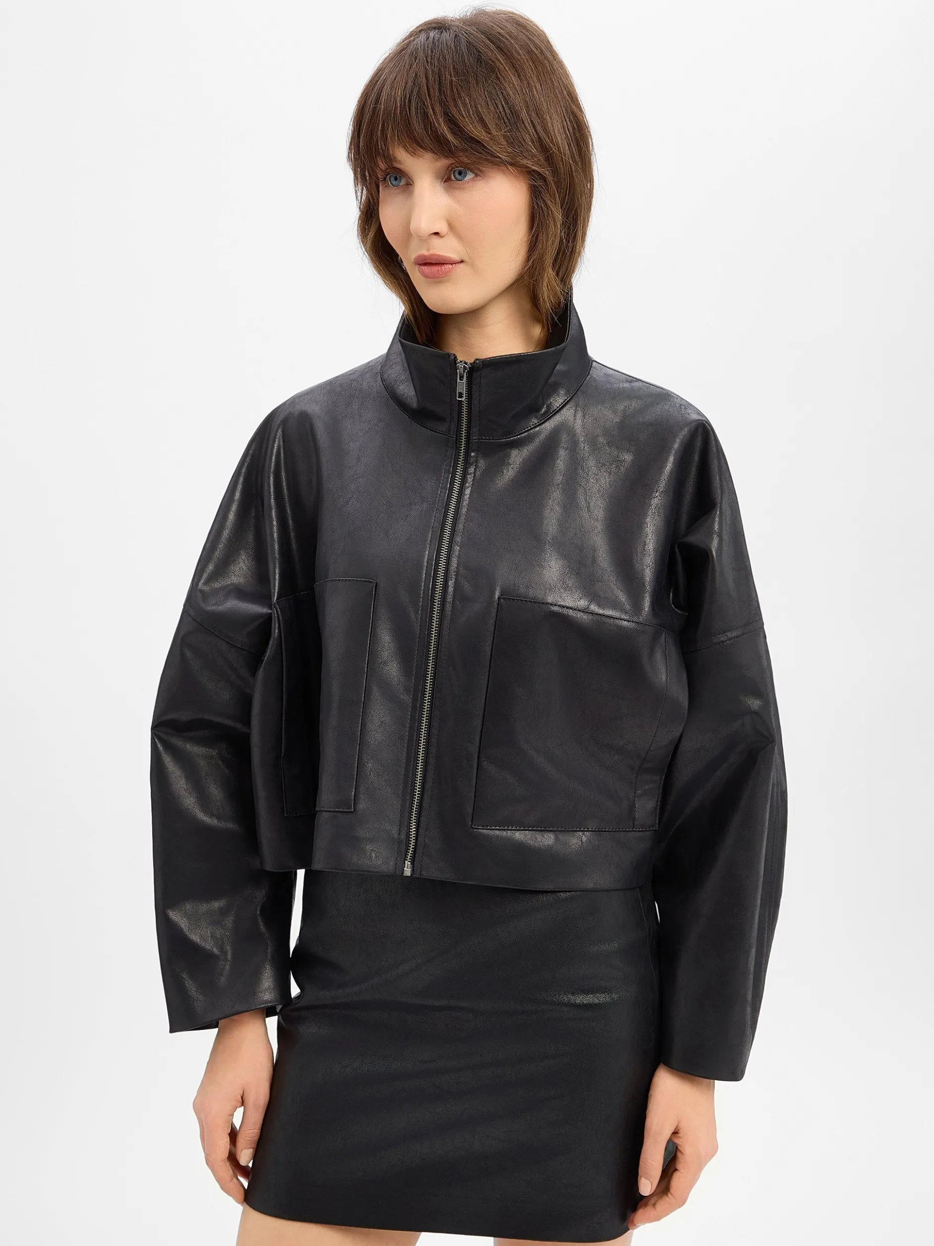 Drykorn Damen Kunstlederjacke - Elstow in schwarz