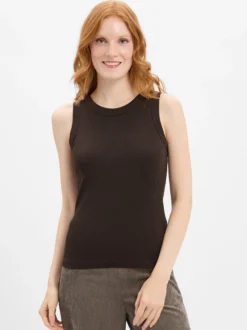 Drykorn Damen Tanktop - Olina in schoko