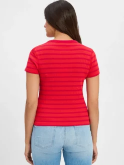 Drykorn Damen T-Shirt - Koale in rot himbeer