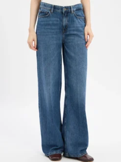 Drykorn Damen Wide Fit Jeans - Flung in blue stone