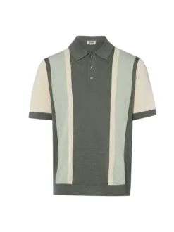 Drykorn Herren Kurzarm-Pullover - Tamian in schilf beige