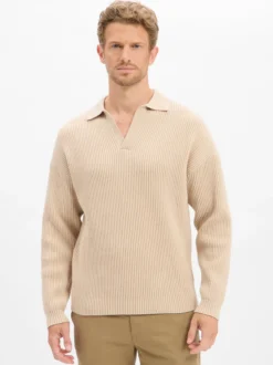 Drykorn Herren Strickpullover - Rustino in beige