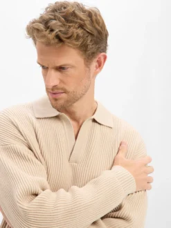 Drykorn Herren Strickpullover - Rustino in beige