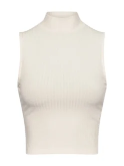 EDITED Damen Crop Top - Kaori in ecru - Ärmel: ohne Arm
