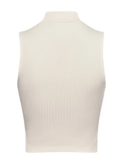 EDITED Damen Crop Top - Kaori in ecru - Ärmel: ohne Arm